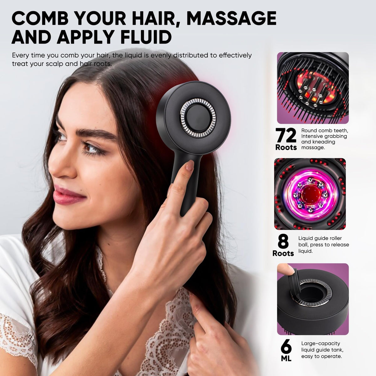 ⏰LAST DAY SALE 50% OFF✨ Electric Guided Liquid Conditioning Hair Massage Comb
