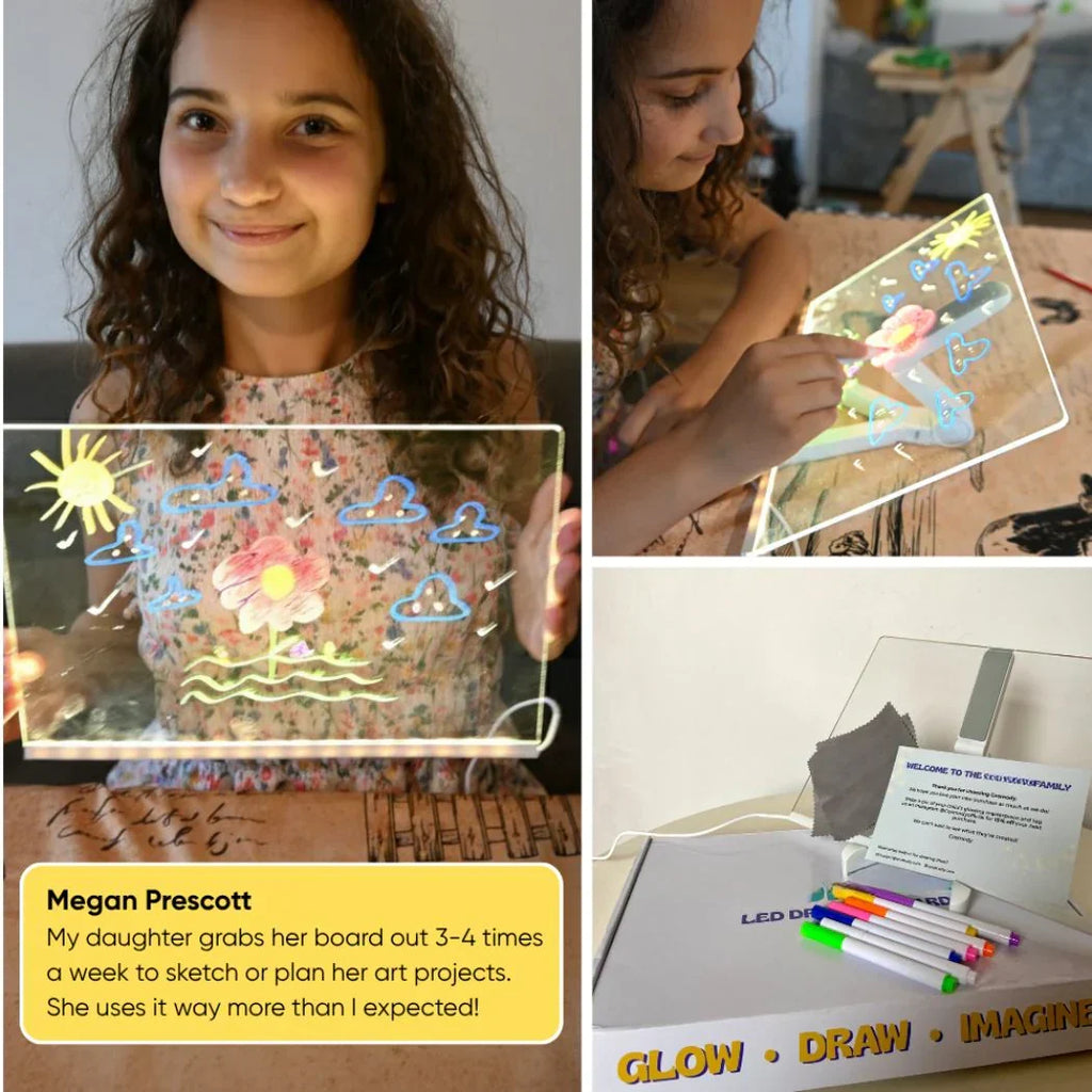 ✨LAST WEEK SPECIAL PRICE: ￡9.99!⏳🎨Luminous Led Drawing Board For Children