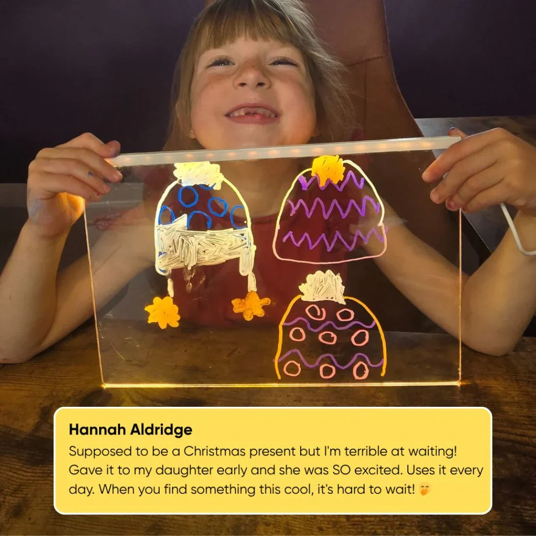 ✨LAST WEEK SPECIAL PRICE: ￡9.99!⏳🎨Luminous Led Drawing Board For Children