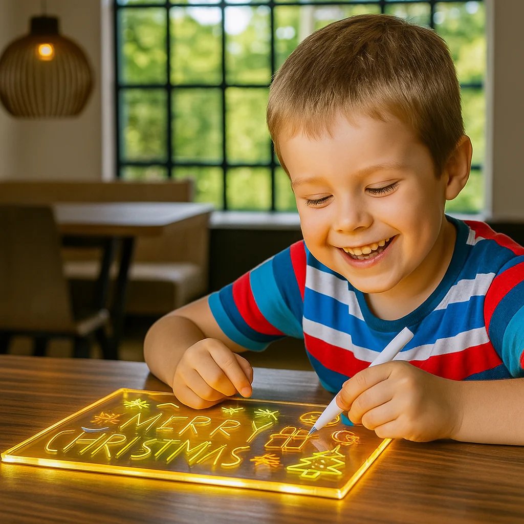 ✨LAST WEEK SPECIAL PRICE: ￡9.99!⏳🎨Luminous Led Drawing Board For Children