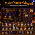 🎃💎 31-Day Halloween Diamond Painting Advent Calendar – DIY Gnome Ornament Countdown Kit