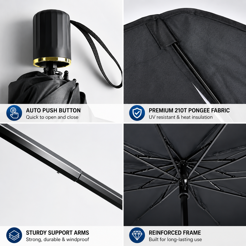 🏆LAST DAY SALE 60% OFF!!💕SunShade Foldable Heat Protector™☀️UK