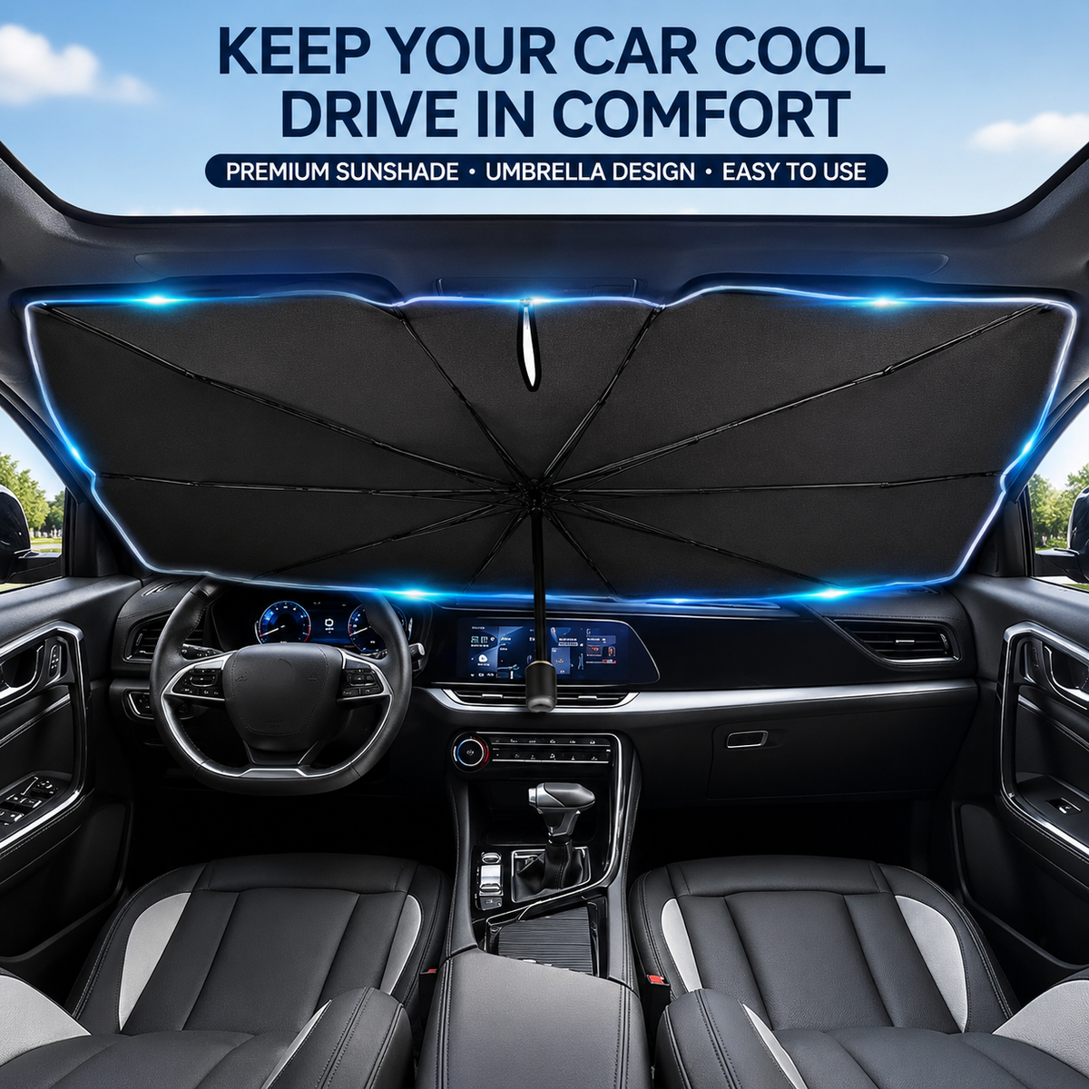 🏆LAST DAY SALE 60% OFF!!💕SunShade Foldable Heat Protector™☀️UK