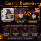 🎃💎 31-Day Halloween Diamond Painting Advent Calendar – DIY Gnome Ornament Countdown Kit