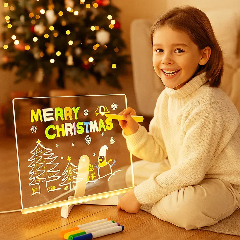 ✨LAST WEEK SPECIAL PRICE: ￡9.99!⏳🎨Luminous Led Drawing Board For Children