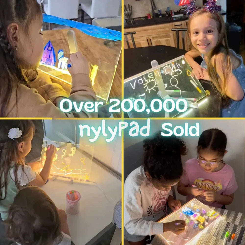 ✨LAST WEEK SPECIAL PRICE: ￡9.99!⏳🎨Luminous Led Drawing Board For Children
