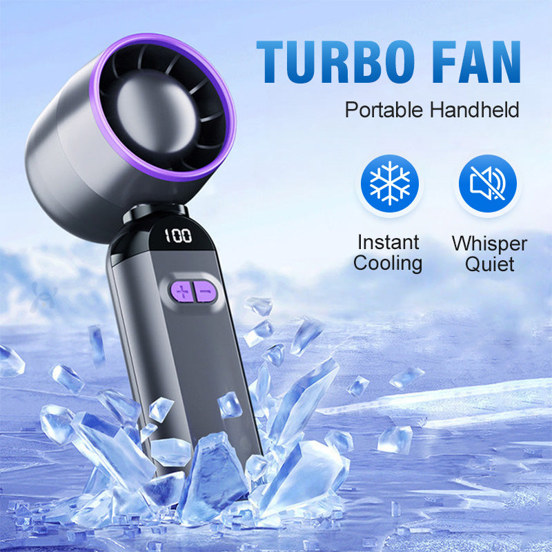 🏆 Last Day Special Price £9.99 ! 🔥Buy more save more💨 Portable Handheld Turbo Fan – Super Powerful Breeze, Ultra-Light & Perfect for Travel ⚡🌬️